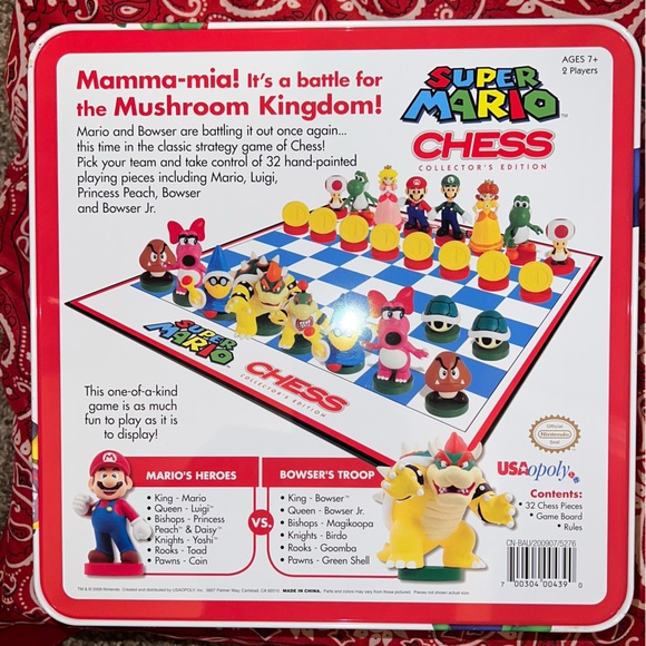 Super Mario Collector’s Edition Chess Set 2009 Complete Set - Picture 2 of 9